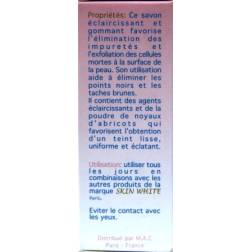 Savon SKIN WHITE éclaircissant gommant antibactérien 2