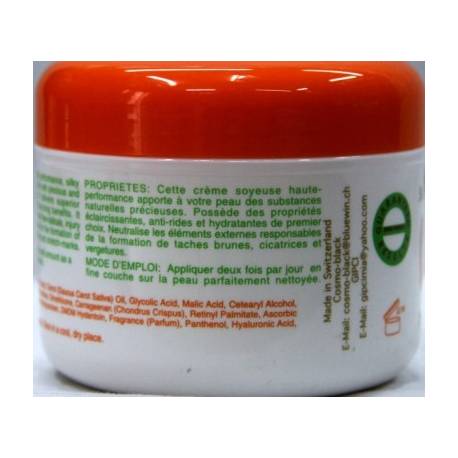 Carotein crème éclaircissante et nourrissante