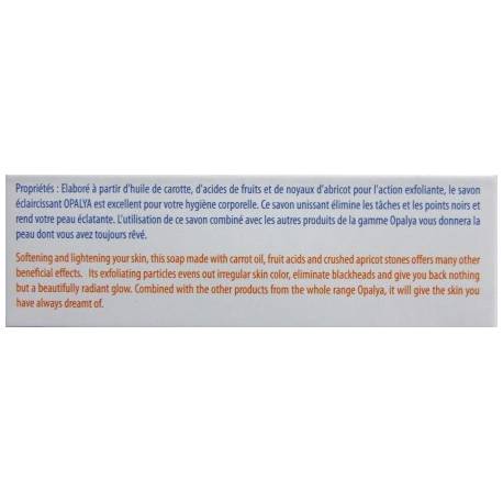 OPALYA Savon 2 en 1 gommant et éclaircissant