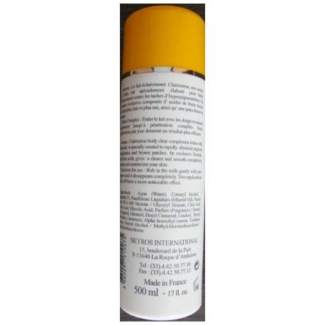 Clairissime Lait éclaircissant pour le corps