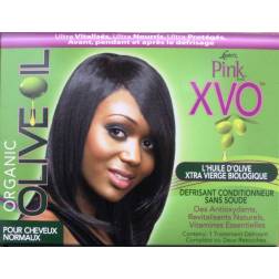 Luster's Pink Organic Olive Oil XVO relaxer for normal hair