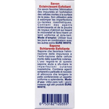 Sure White - savon éclaircissant exfoliant