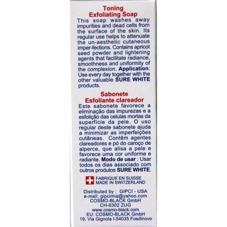 Sure White - savon éclaircissant exfoliant