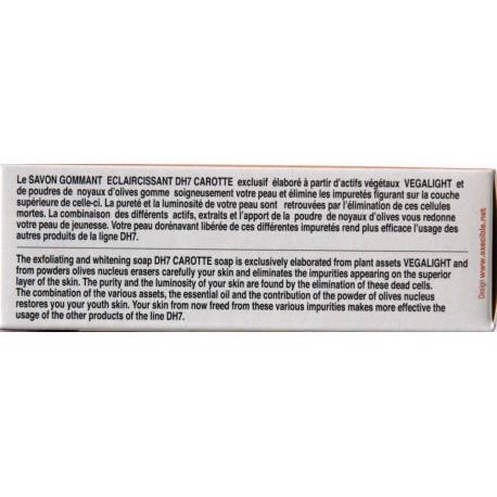 DH7 Savon Carotte gommant et éclaircissant DH7 Savon Carotte gommant et éclaircissant
