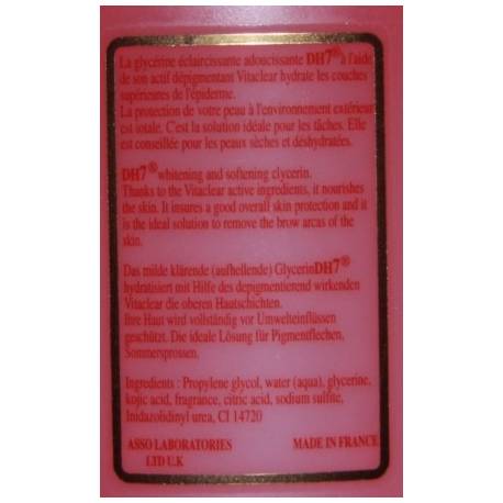 DH7 rouge glycérine éclaircissante adoucissante