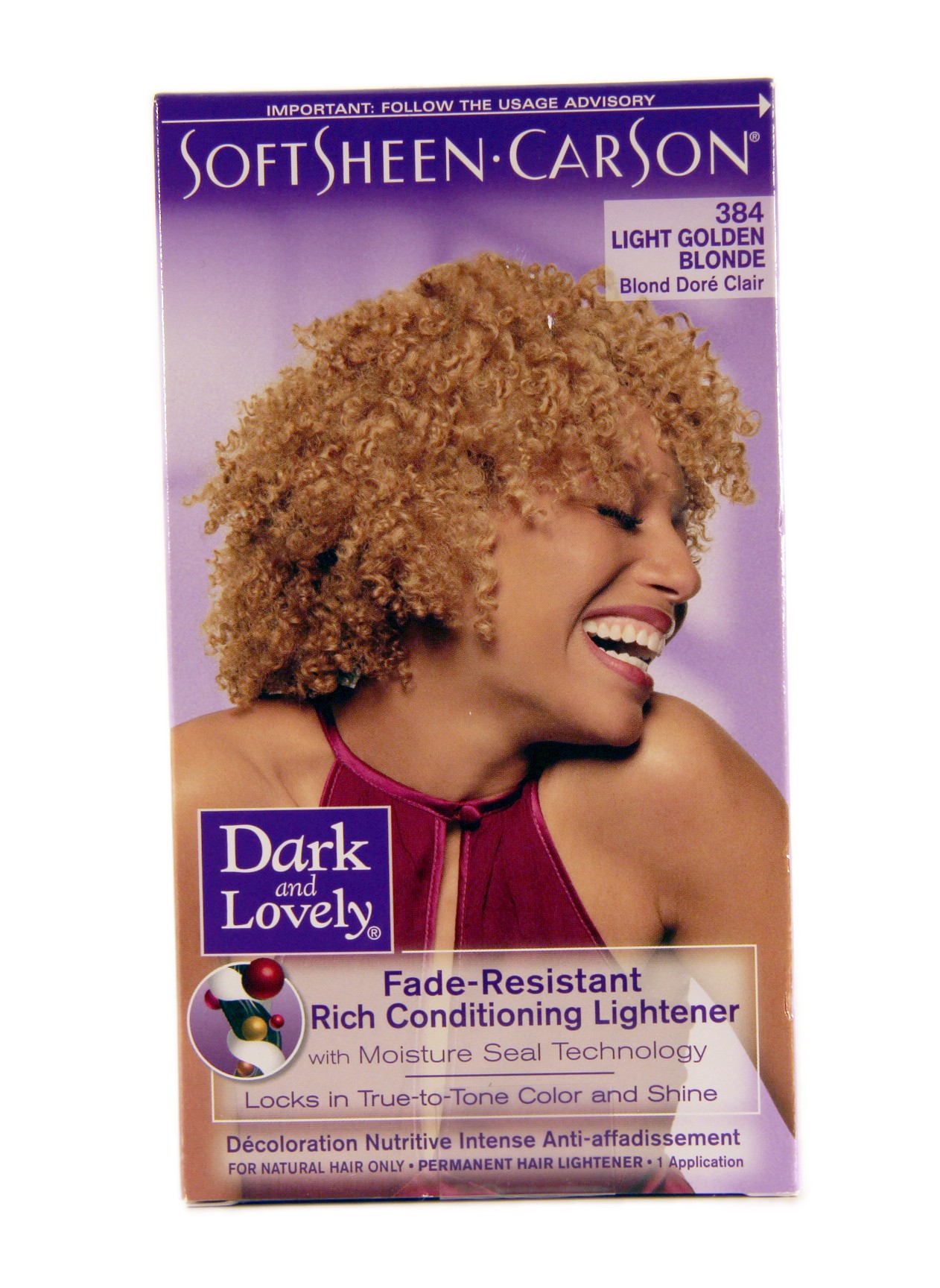 Dark And Lovely Color Light Golden Blonde 384 Lady Edna