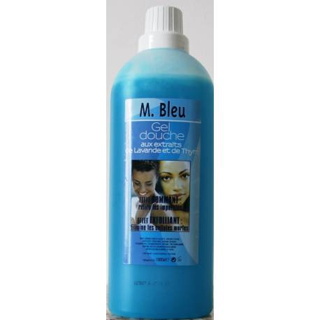 M Bleu Gel douche lavande et thym