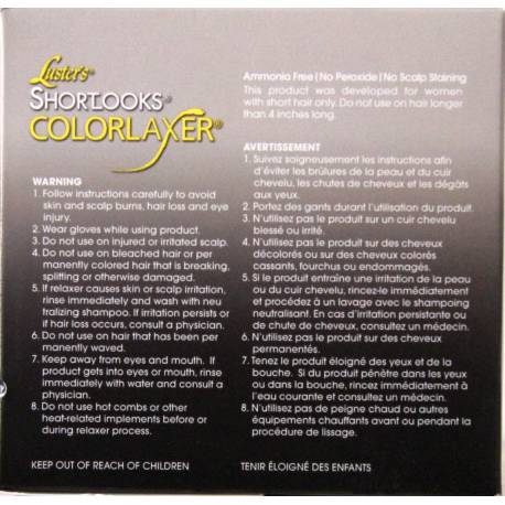 Luster's Shortlooks Colorlaxer Diamond Black