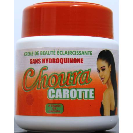 Choura carotte crème de beauté éclaircissante