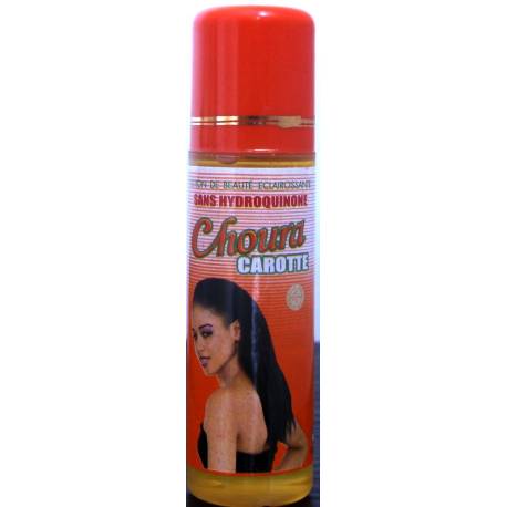 Choura carotte lotion de beauté éclaircissante