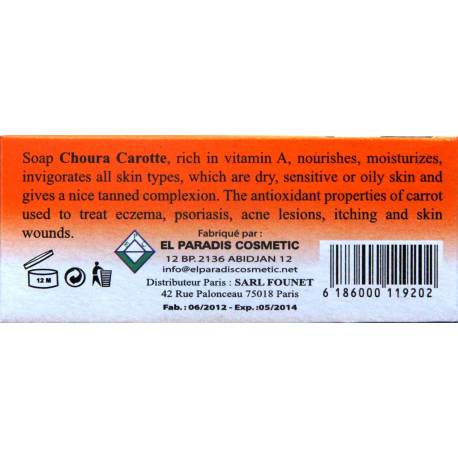 Choura carotte savon de beauté éclaircissant