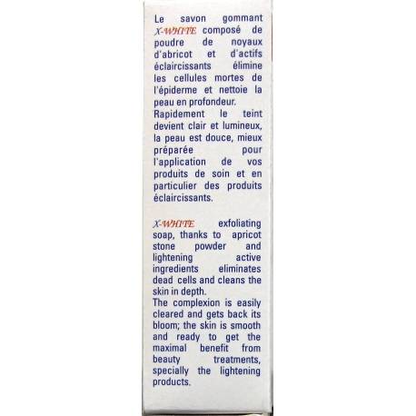 X-WHITE soap with withening agents