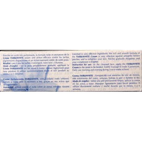 Fair&White Brightening cream