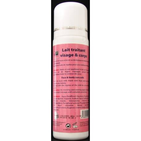 H20 Jours lait traitant sans hydroquinone