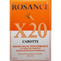 Rosance X20 Carotte exfoliating beauty soap with carrot