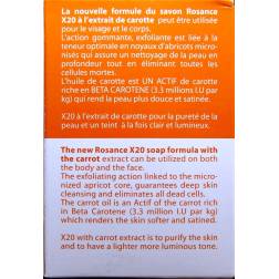 Rosance X20 Carotte exfoliating beauty soap with carrot
