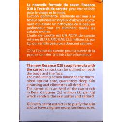 Rosance X20 Carotte exfoliating beauty soap with carrot 2