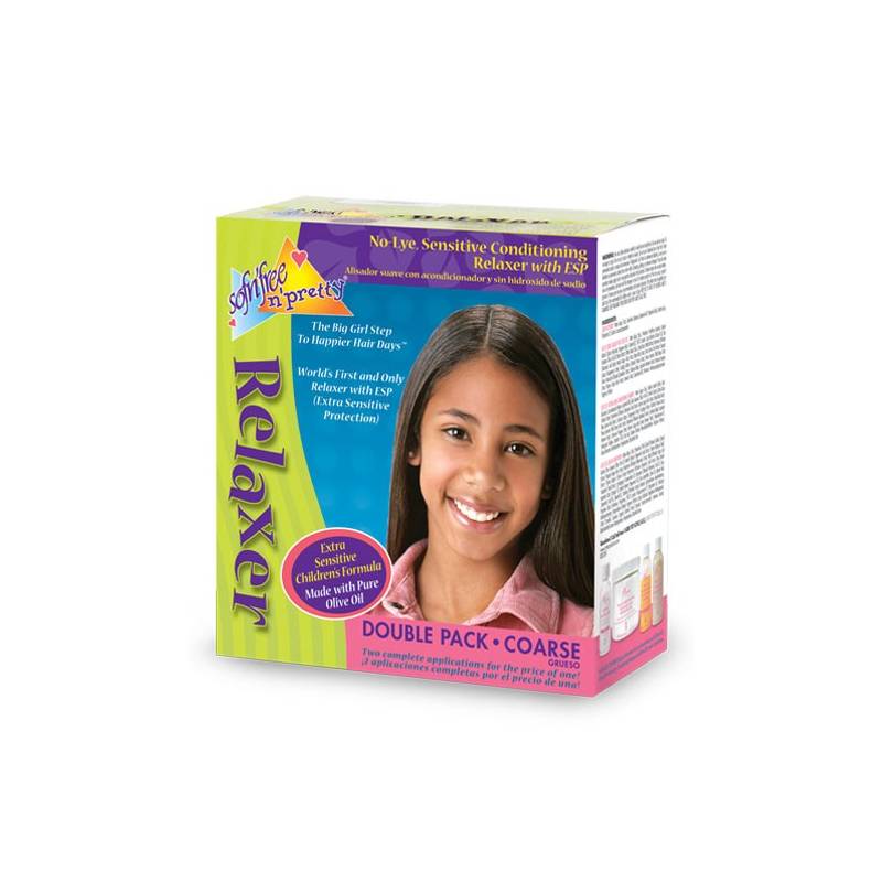 Sofn Free N Pretty No Lye Relaxer Double Pack Children Lady Edna