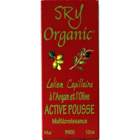 SRY Organic Active Pousse hair lotion with Argan and olive