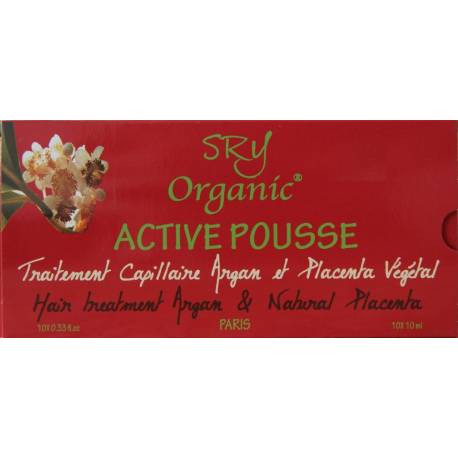 SRY Organic Active Pousse hair treatment Argan and Natural Placenta