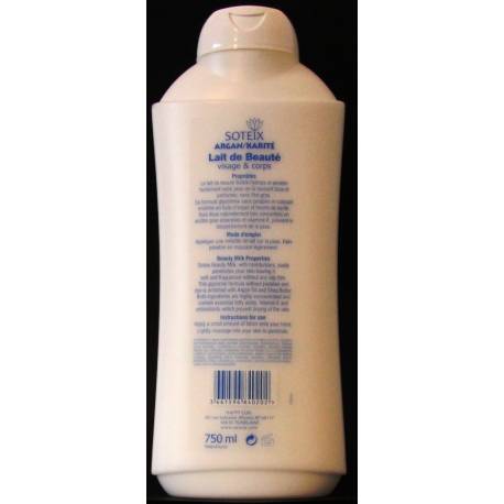 Soteix Lait de beauté argan et karité