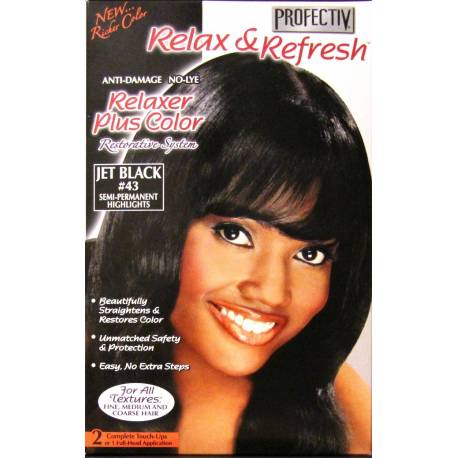 Profectiv Relax & Refresh défrisant avec couleur Jet Black 43