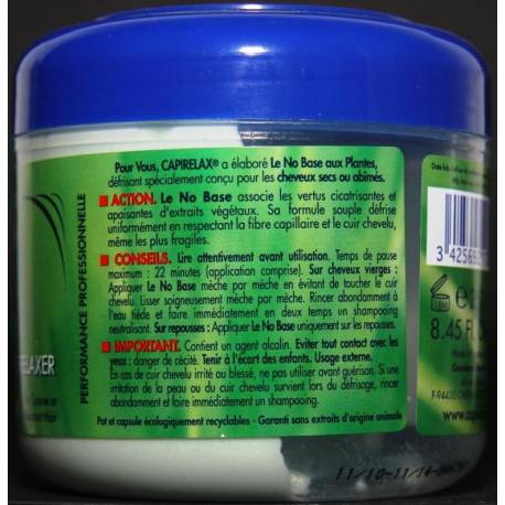 CAPIRELAX Paris - le No Base crème défrisante CAPIRELAX Paris - le No Base crème défrisante