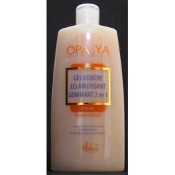 Opalya gel douche éclaircissant gommant 2 en 1