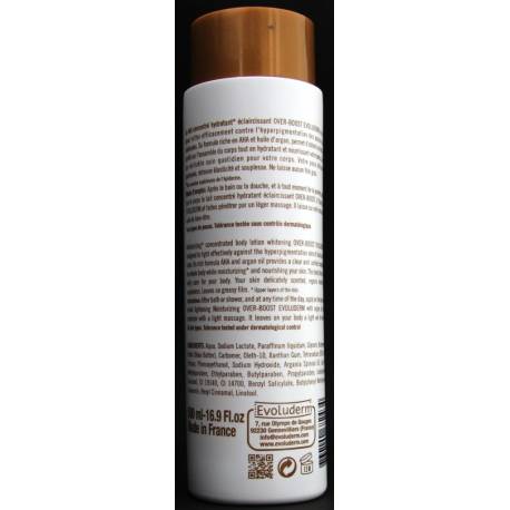 Evoluderm lait concentré hydratant éclaircissant OVER BOOST