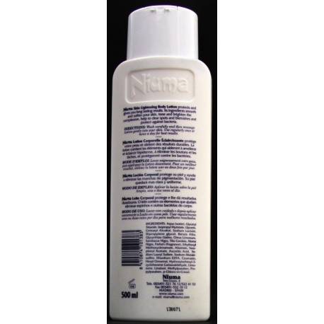 Lotion Corporelle Eclaircissante Niuma