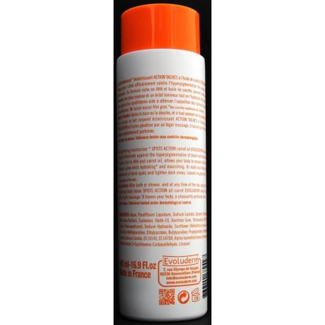 Evoluderm lait hydratant éclaircissant ACTION TACHES 