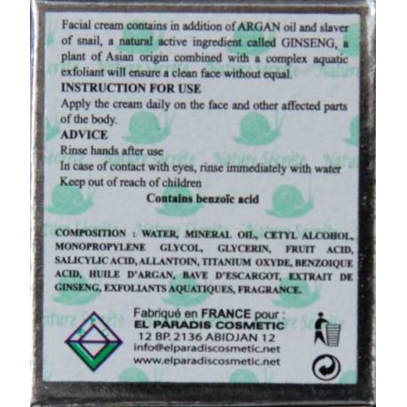 Nature Secrète facial cream