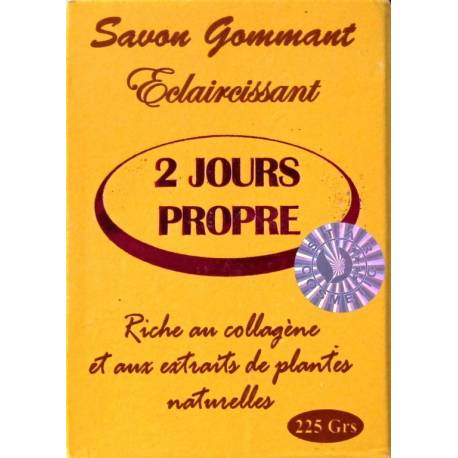 2 Jours Propre savon gommant éclaircissant