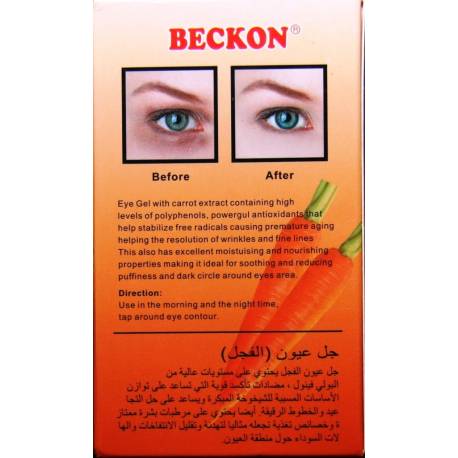Beckon Eye Gel à l'extrait naturel de carotte