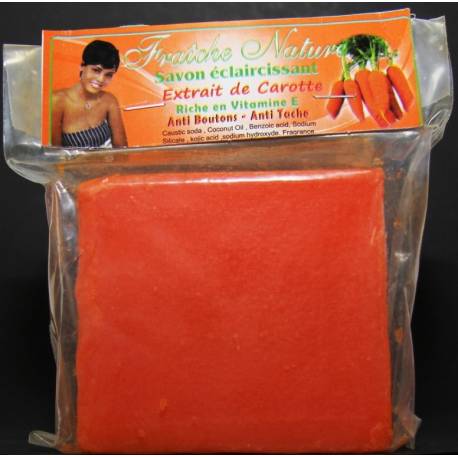 Fraîche Nature Pain de Savon éclaircissant carotte Fraîche Nature Pain de Savon éclaircissant carotte