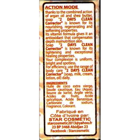 2 jours propre savon correcteur