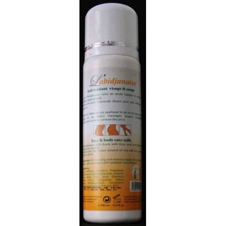 L'Abidjanaise lait traitant sans hydroquinone