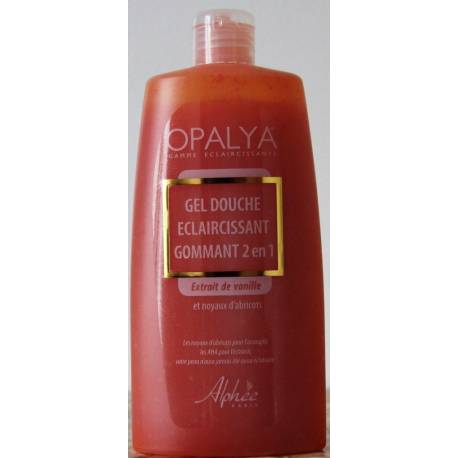 Opalya gel douche éclaircissant gommant 2 en 1 - Amande