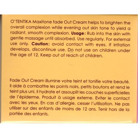 O'TENTIKA Fade out cream Maxitone