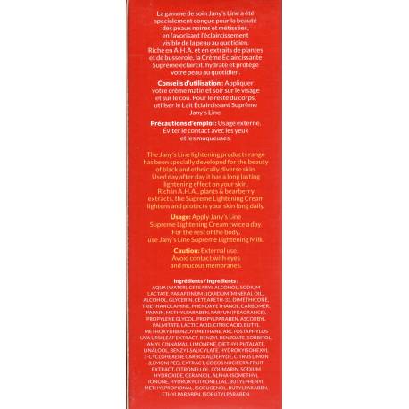 Jany's Line Suprême lightening cream
