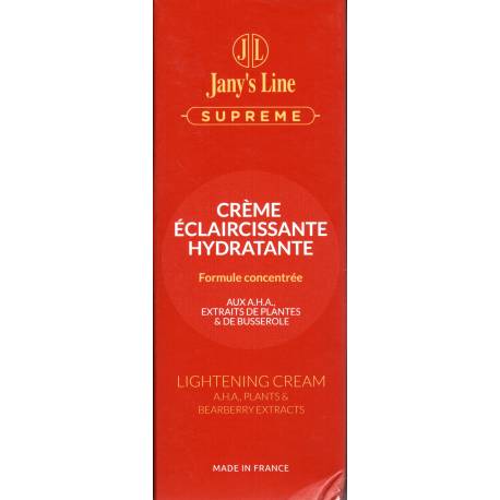 Jany's Line Suprême crème éclaircissante hydratante