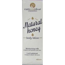 careandclear natural honey body lotion lait hydratant