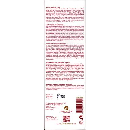 CareandClear White and Bright skin lightening lotion