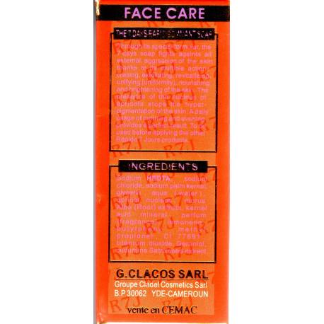 Seven days exfoliating soap