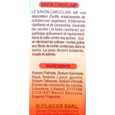 caroclaire savon eclaircissant