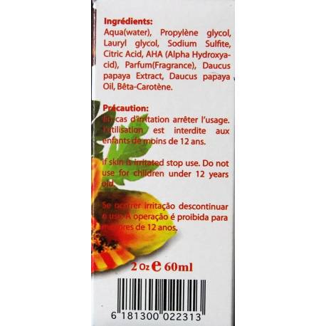 claire & white huile papaye