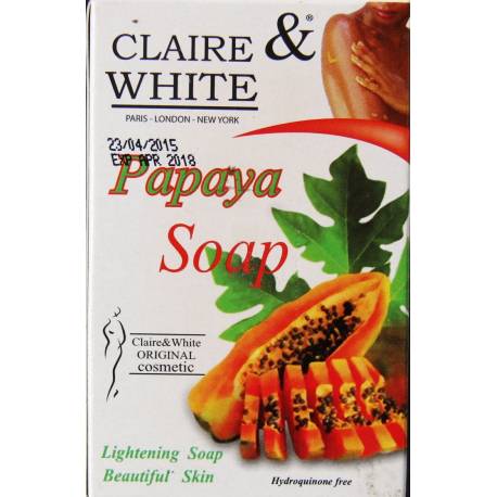 claire & white savon papaye