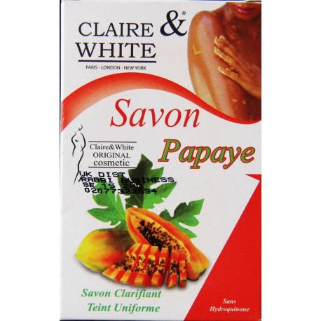 claire & white savon papaye