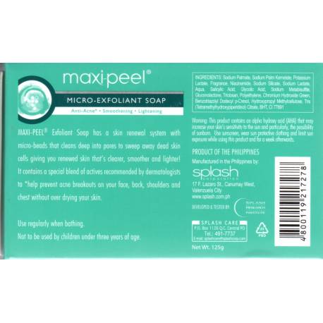 maxi peel  savon gommant