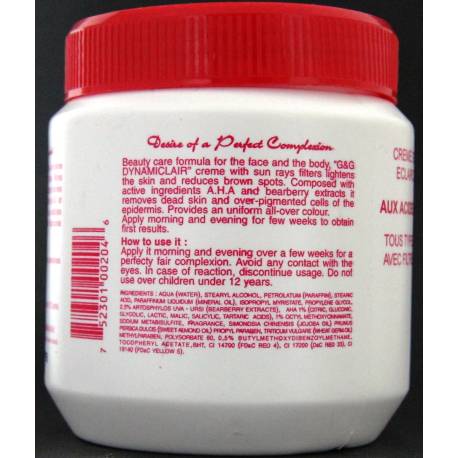 G&G Dynamiclair créme de beaute